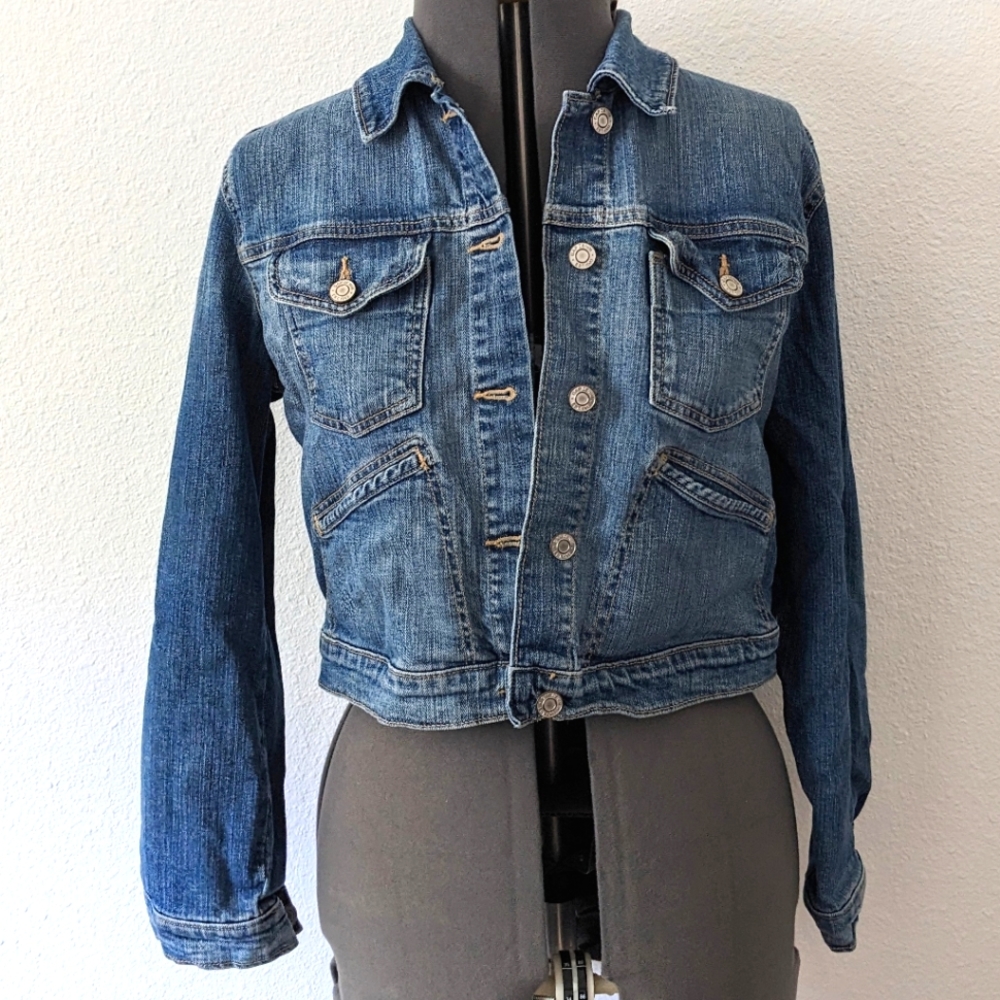 GAP cropped denim jacket